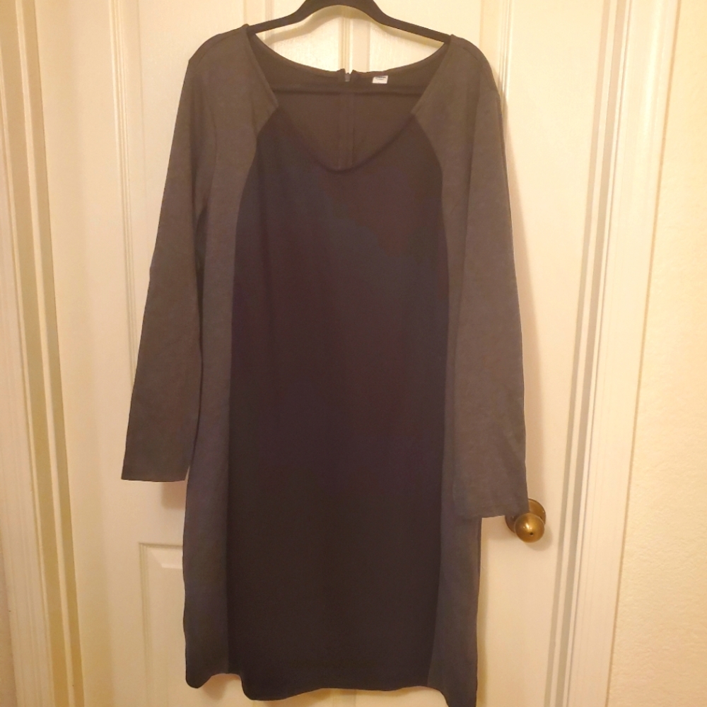 Gray and Black Dress
